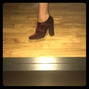 Tory Burch velvet booties